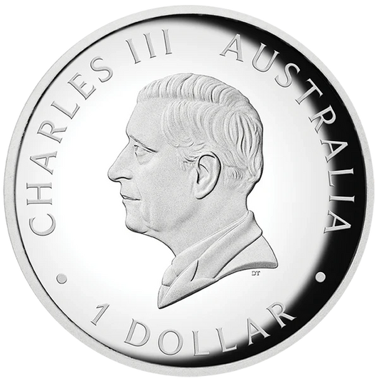 2025 Australian Kangaroo 1 Oz Silver Proof High Relief Coloured Coin
