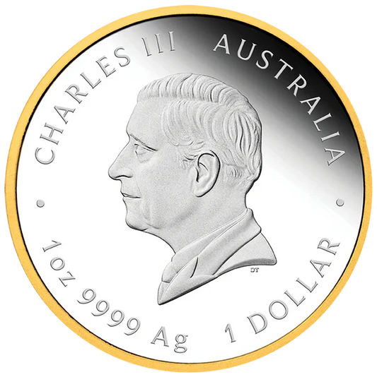 Australia's First Gold Rush 175th Anniversary 2026 1oz Silver Proof Gilded Coin