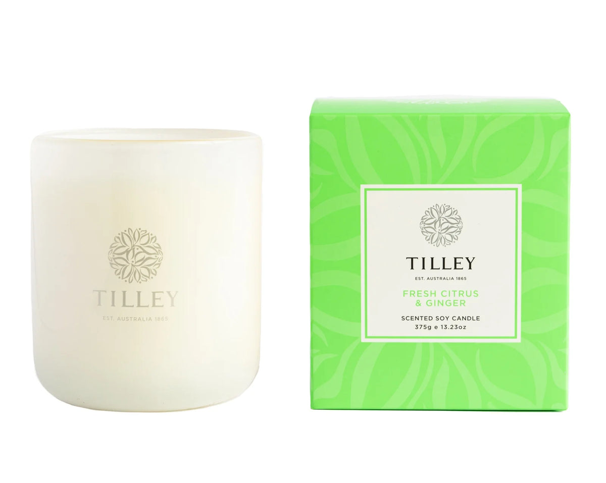 Tilley - CLASSIC FRESH CITRUS & GINGER 375g Soy Candle