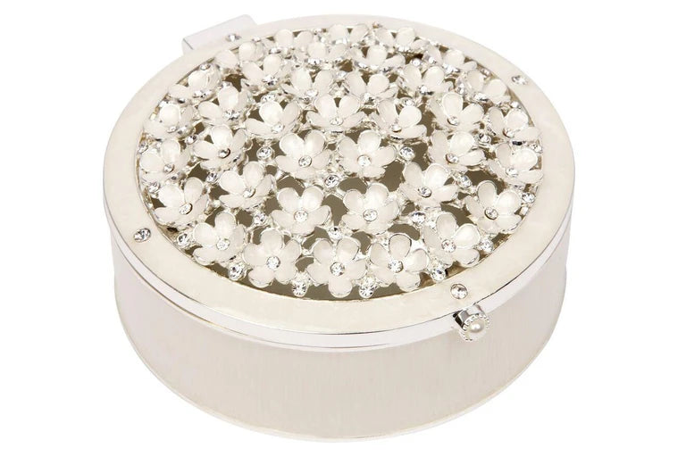 Russell Collection - Epoxy Embossed Flowers Trinket Box
