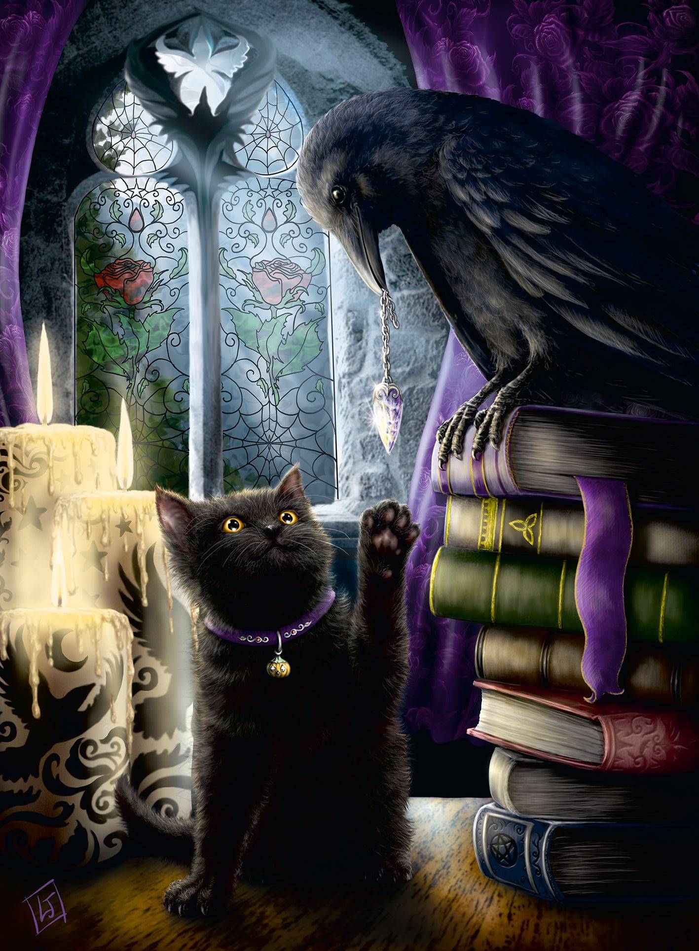 Ravensburger Black Cat And Raven 500 Piece