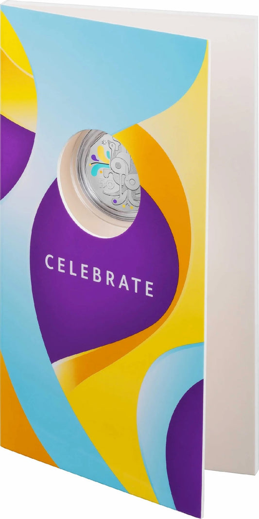 2025 50C Coloured Uncirculated Coin - Celebrations