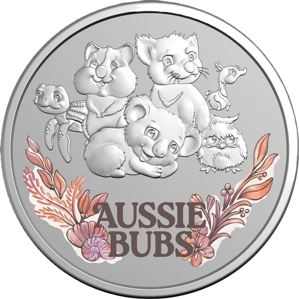 2025 Six Coin Coloured Uncirculated Baby Year Set - Aussie Bubs