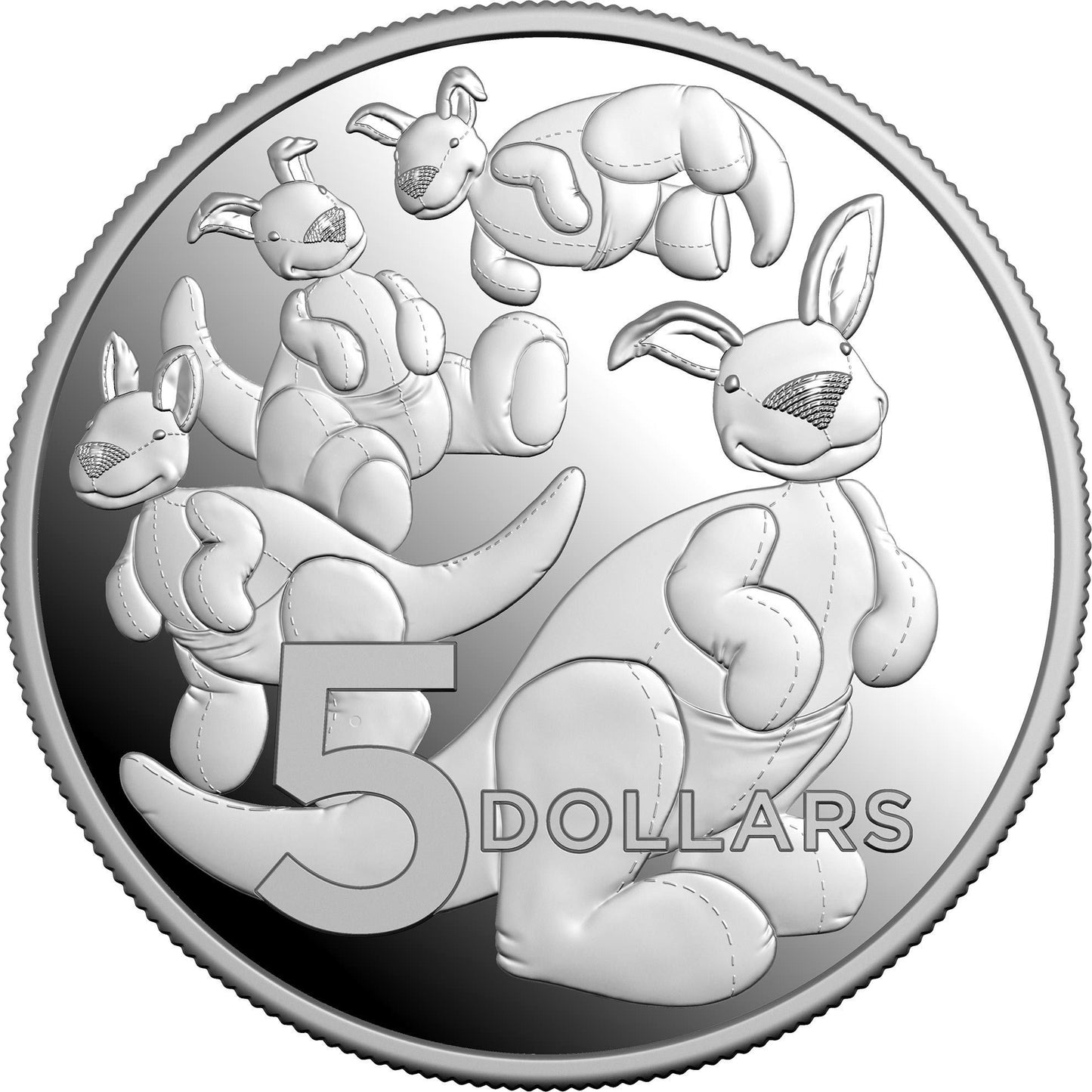 2024 $5 1Oz Silver Proof Baby Coin - Toy Kangaroo