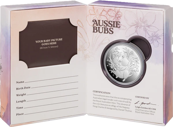 2025 $5 1Oz Fine Silver Proof Coin - Aussie Bubs