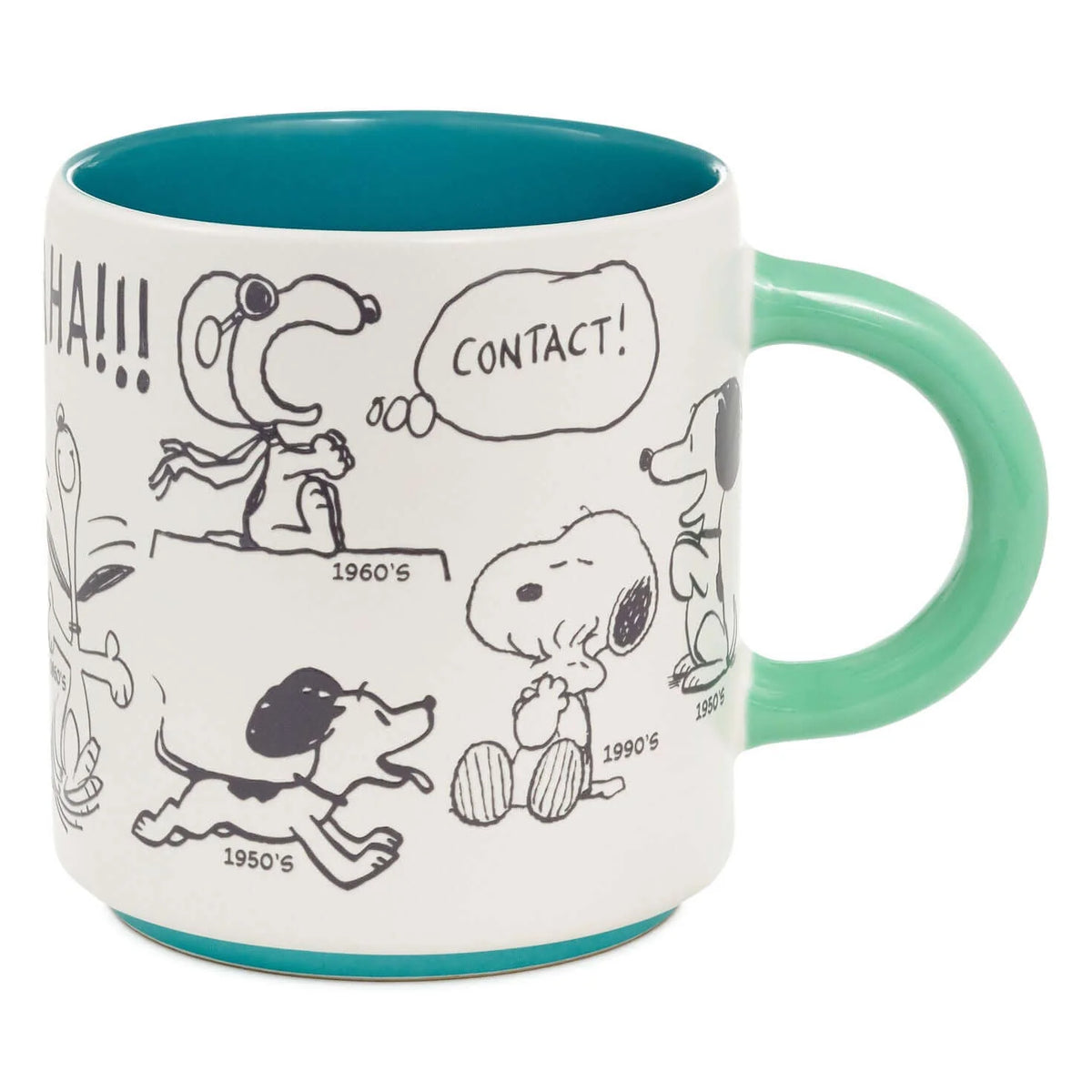 Hallmark Gifts - Peanuts 75th Anniversary Snoopy Through The Decades Mug