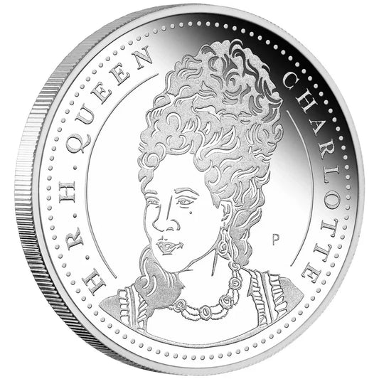 BRIDGERTON QUEEN CHARLOTTE 2026 1/2OZ SILVER PROOF COIN available at popandharv.com.au