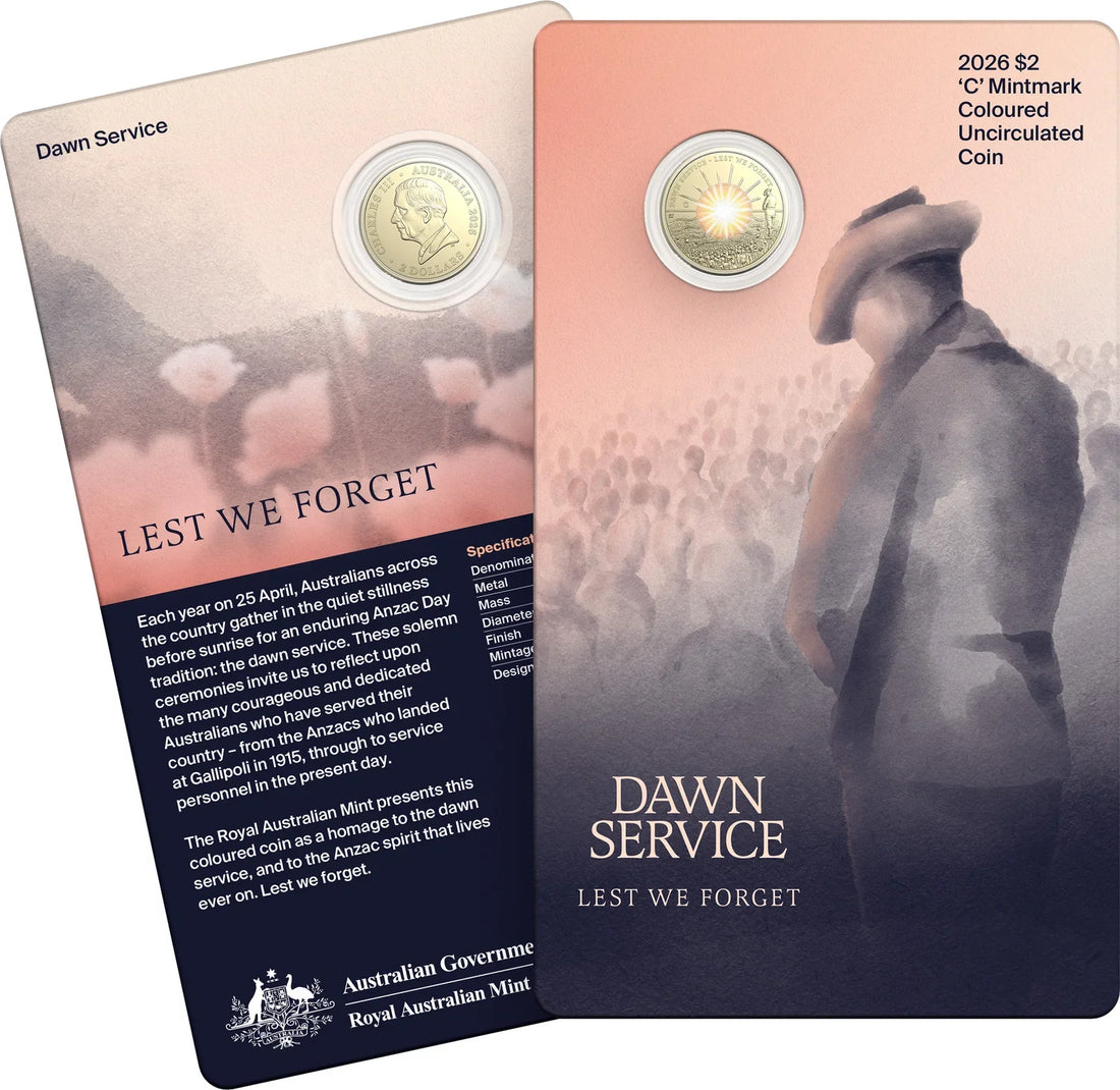 Honouring Tradition: The 2026 $2 'C' Mintmark Dawn Service Coloured Uncirculated Coin in Card