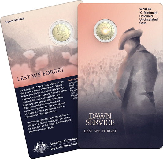 Honouring Tradition: The 2026 $2 'C' Mintmark Dawn Service Coloured Uncirculated Coin in Card