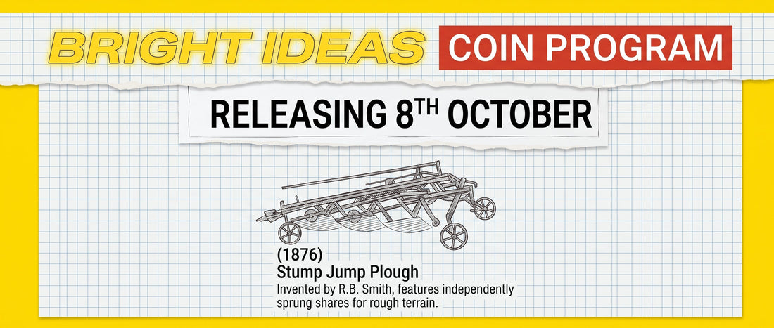 Shop the Bright Idea Coin Program launching 8th October at POPANDHARV.COM.AU Secure your official Royal Australian Mint and NewsXpress coin online today!