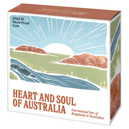 2026 $1 Fine Silver Proof Coin - Heart and Soul of Australia