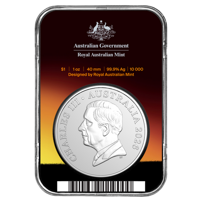 2026 $1 1oz Silver Frosted Uncirculated Coin - Kangaroo Series Mob of Six