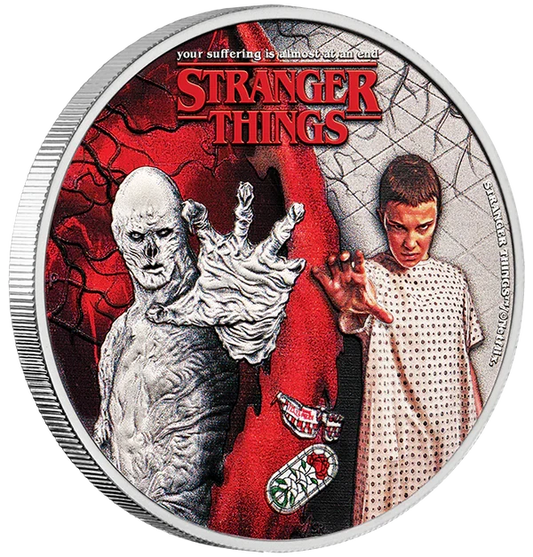 Stranger Things - Eleven + Verna 2026 1/2oz Silver Coloured Coin