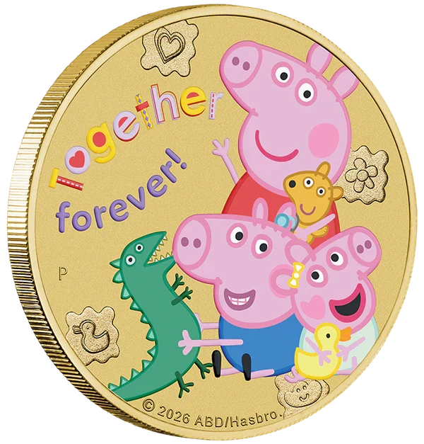 Pippa Pig - Together Forever 2026 Collector Coin in Card