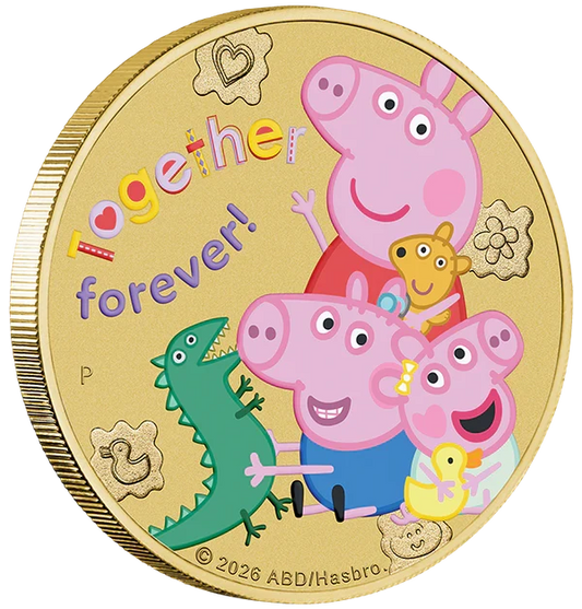Pippa Pig - Together Forever 2026 Collector Coin in Card