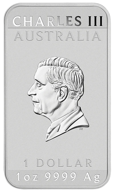 Lunar Horse 2026 1oz Silver Bullion Coloured Minted Rectangular Coin