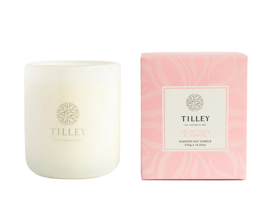 Tilley - CLASSIC VELVET ROSE & JASMINE 375g Soy Candle