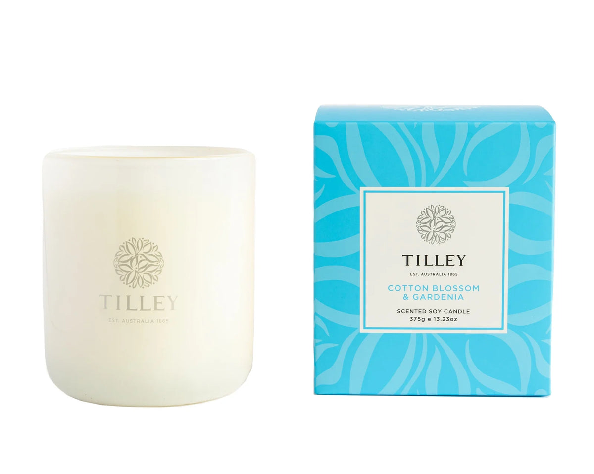 Tilley - CLASSIC COTTON BLOSSOM & GARDENIA 375g Soy Candle