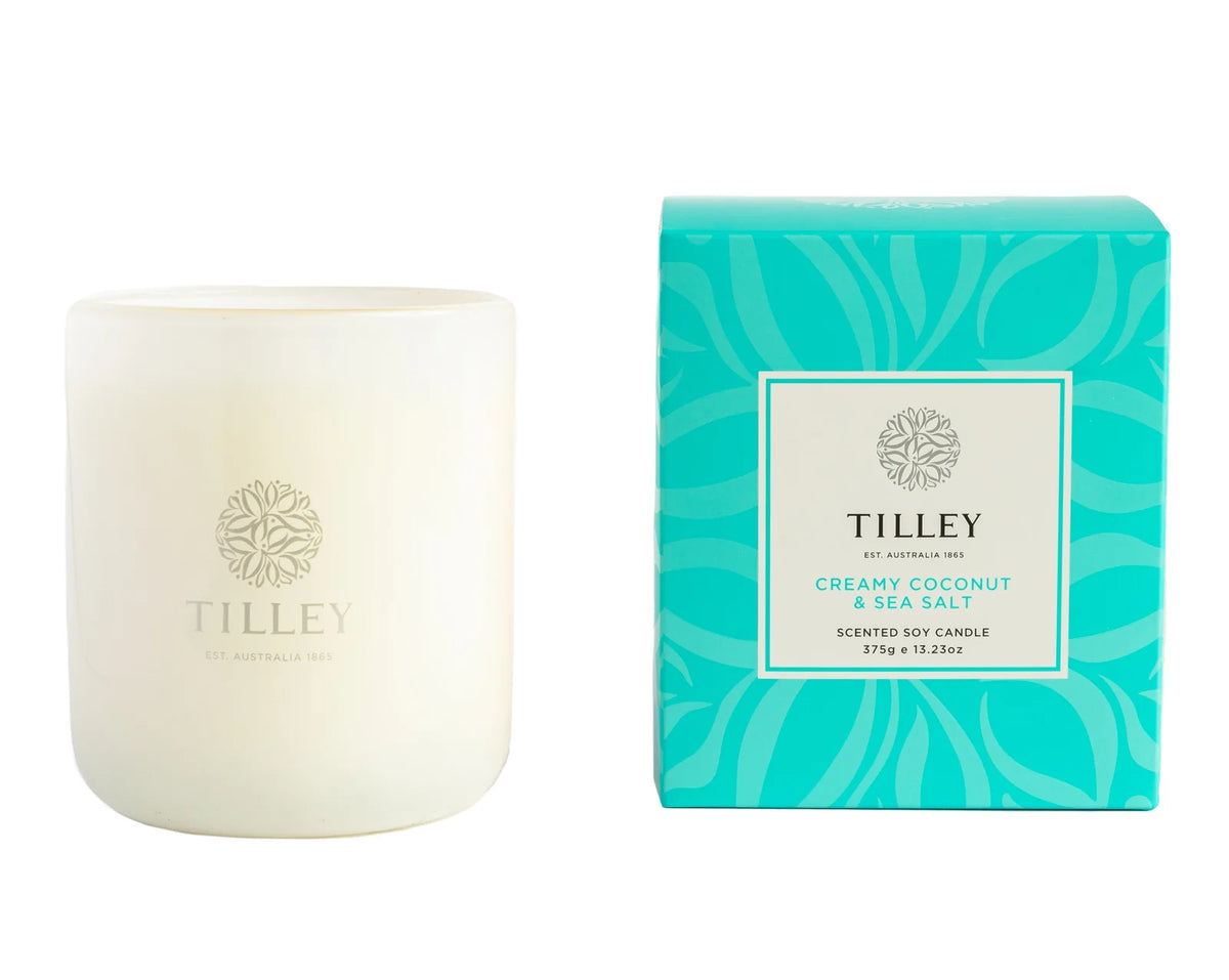 Tilley - CREAMY COCONUT & SEA SALT 375g Soy Candle