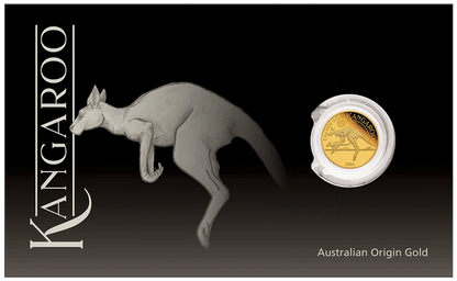 Australian Kangaroo Mini Roo 2026 0.5g Gold Proof Coin in Card