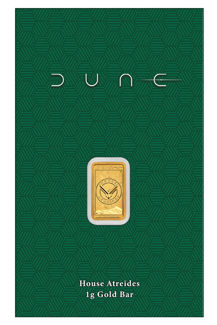 DUNE HOUSE ATREIDES 2026 1G GOLD BAR