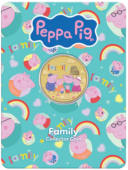 Pippa Pig - Family 2026 Collector Coin in Card
