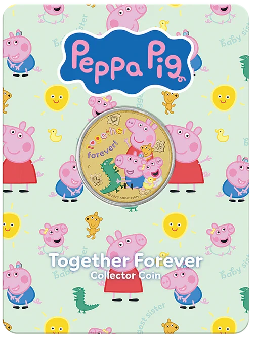 Pippa Pig - Together Forever 2026 Collector Coin in Card