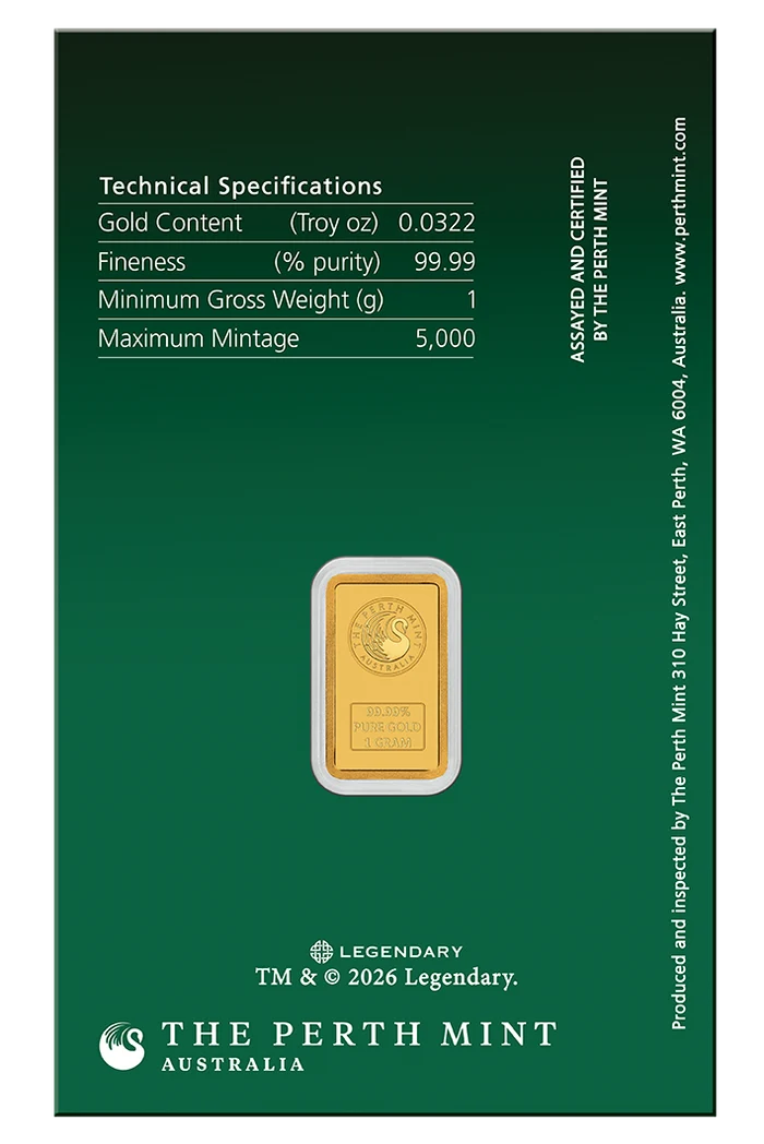 DUNE HOUSE ATREIDES 2026 1G GOLD BAR