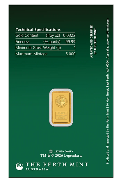 DUNE HOUSE ATREIDES 2026 1G GOLD BAR