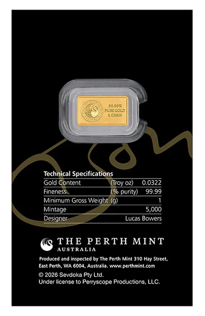 BON SCOTT 80TH BIRTHDAY 1G GOLD MINTED COIN