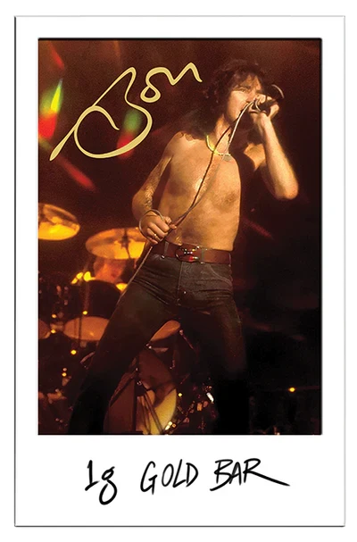 BON SCOTT 80TH BIRTHDAY 1G GOLD MINTED COIN