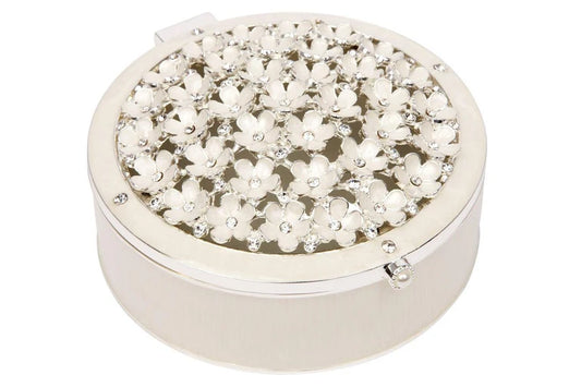 Russell Collection - Epoxy Embossed Flowers Trinket Box