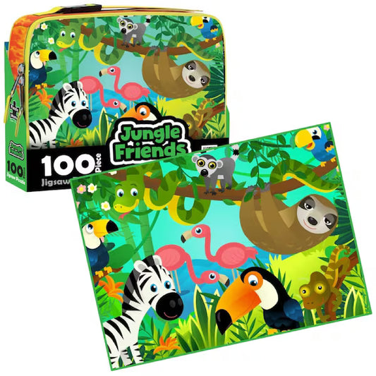 Lunch Bag and 100 Piece Puzzle: Jungle Friends