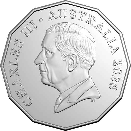 2026 50c Uncirculated Coin - First Television Broadcast 70th