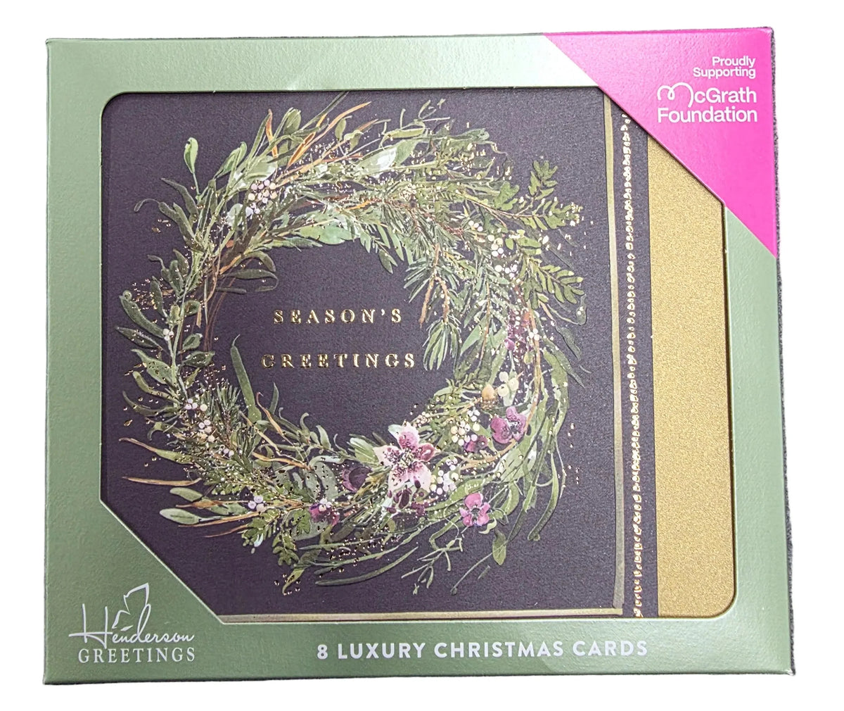 Christmas Charity Boxed Cards - Luscious Wreath