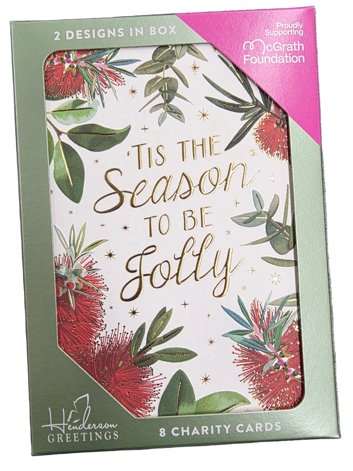 Christmas Charity Boxed Cards - Bottlebrush Border Australiana (2 Designs)