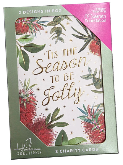 Christmas Charity Boxed Cards - Bottlebrush Border Australiana (2 Designs)