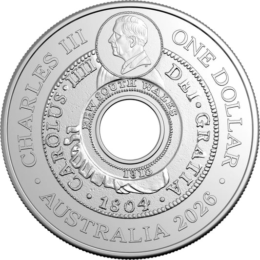2027 $1 Uncirculated Coin - Holey Dollar