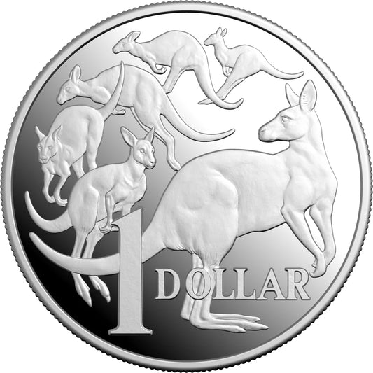 2026 $1 1oz Silver Proof Coin - Kangaroo Series Mob of Six