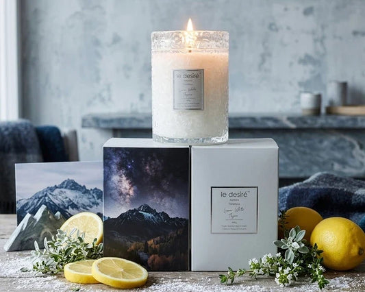 LEDESIRE AURORA HORIZON CANDLE LEMON WHITE THYME