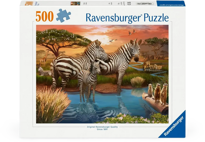 Ravensburger Zebras at Waterhole 500pc