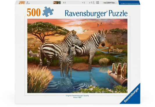 Ravensburger Zebras at Waterhole 500pc