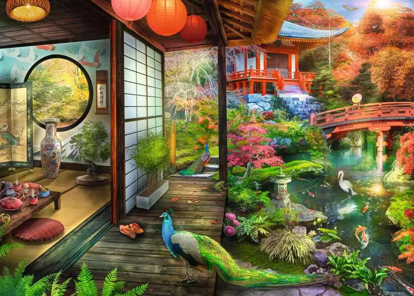 Ravensburger Japenese Garden Teahouse 1000