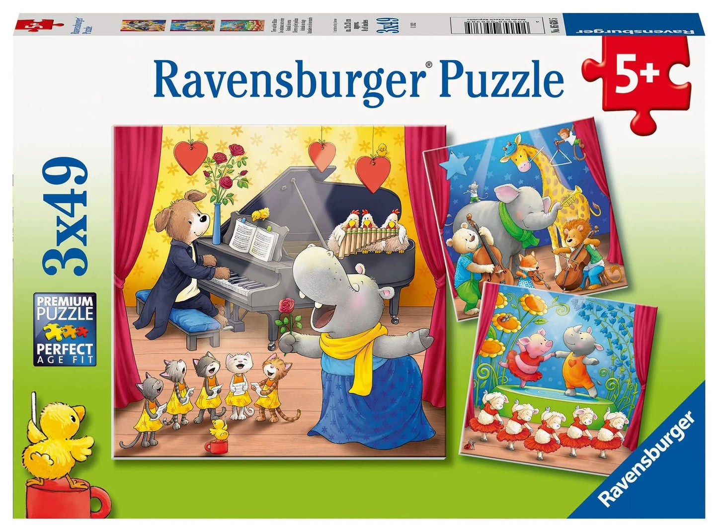 Ravensburger Animals On Stage 3X49 Pieces