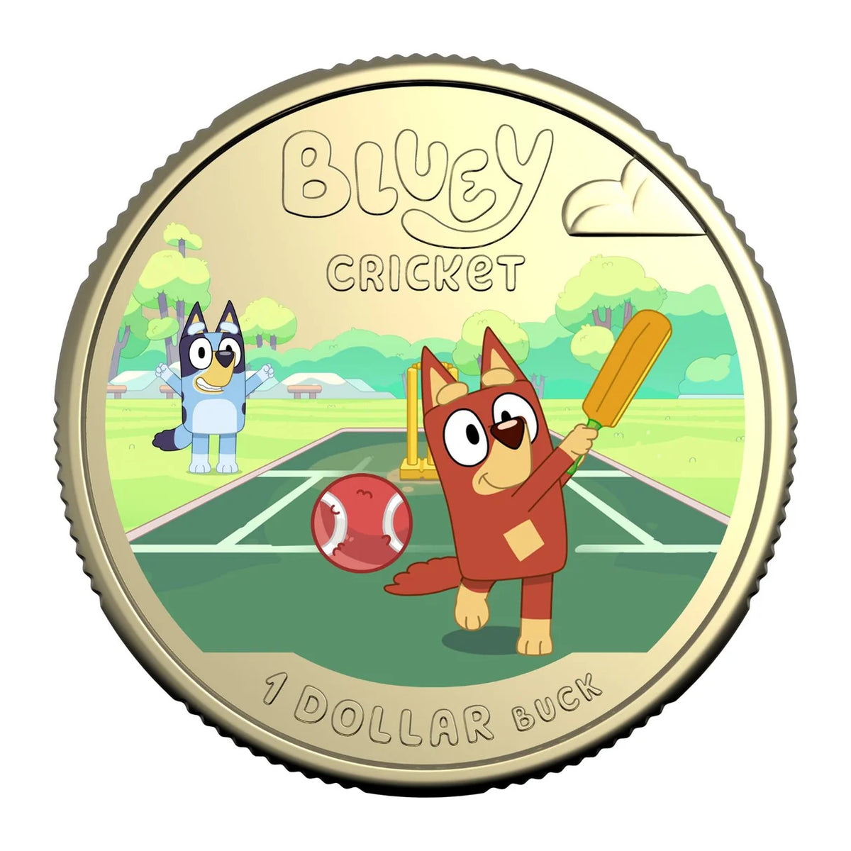 BLUEY 2027 $1 COLOURED UNCIRCULATED COIN