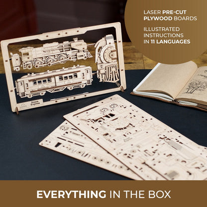Ugears Steam Express 2.5d Puzzle