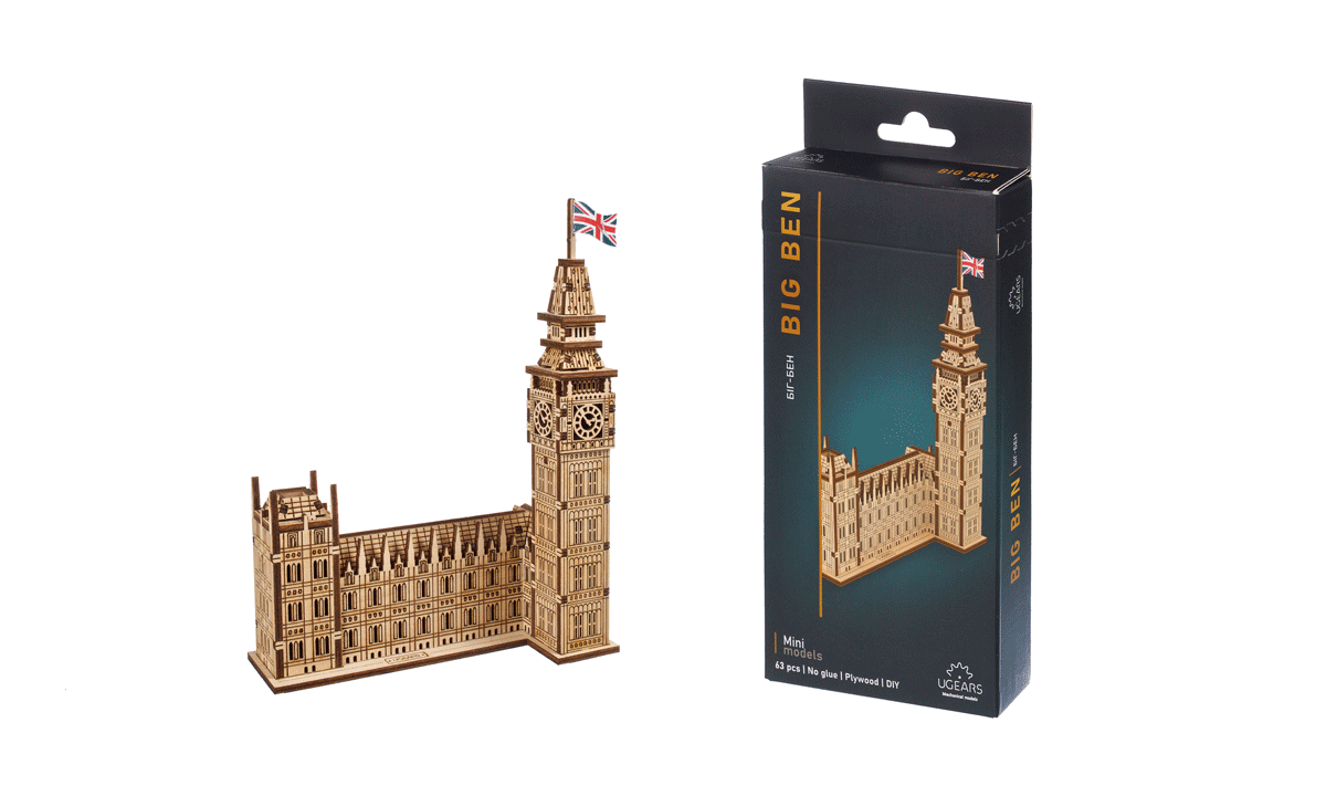 Ugears Big Ben Mini Model