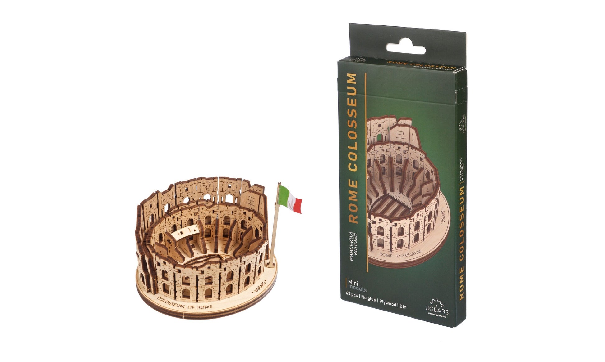 Ugears Rome Colosseum Mini Model