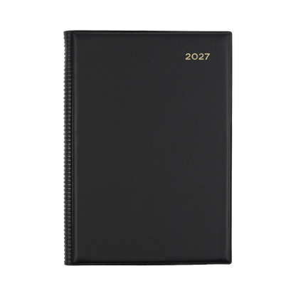 DIARY 2027 COLLINS BELMONT A5 387.V99 PVC WTV BLACK