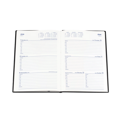 DIARY 2027 COLLINS BELMONT A5 387.V99 PVC WTV BLACK